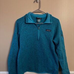 Patagonia Women’s Better Sweatsr Teal 1/4 Zip pullover